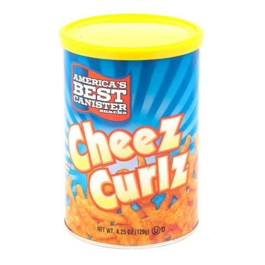 

stav [120gr] american's best canister snacks cheez curlz - american cheese