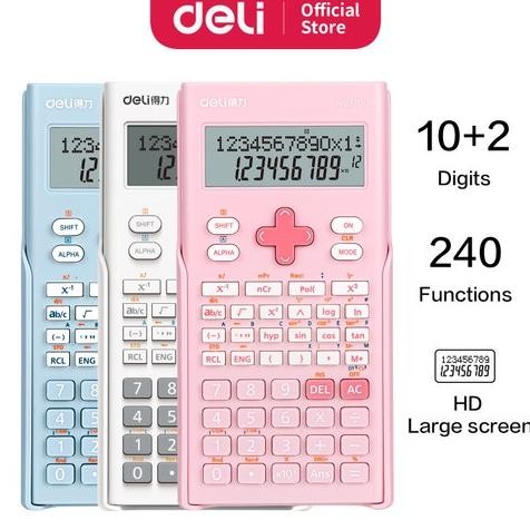 

PROMO Deli Calculator Scientific Kalkulator 240 Fungsi Kalkulasi 3 Warna 1700 DELI KINCIZEN edf-62
