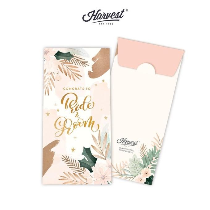 

BISA COD Amplop / Angpao Wedding Harvest isi 6 Glam Wedding lea