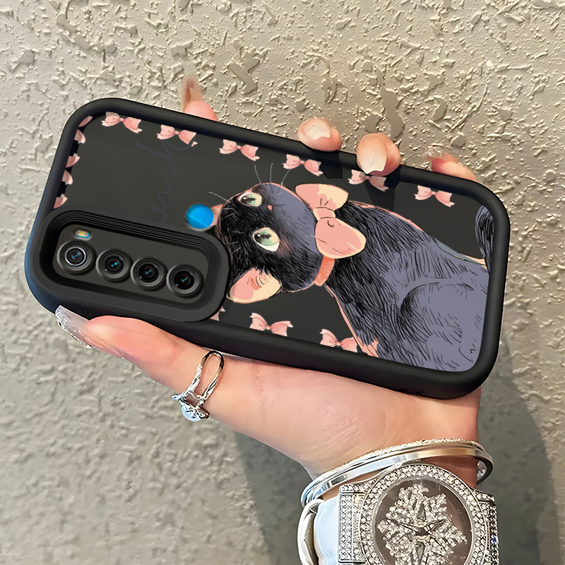 Casing Hp Xiaomi Redmi Note 8 Redmi Note 8T Redmi Note 8 Pro Case Kucing hitam lucu Warna pop dua or