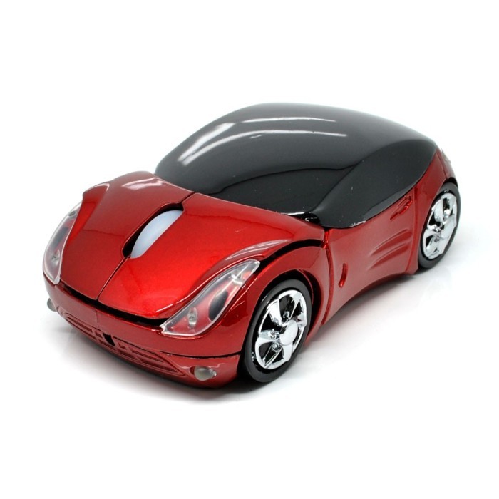 Mouse Wireless Karakter Kartun Lucu Mobil Mouse Bluetooth PC Laptop