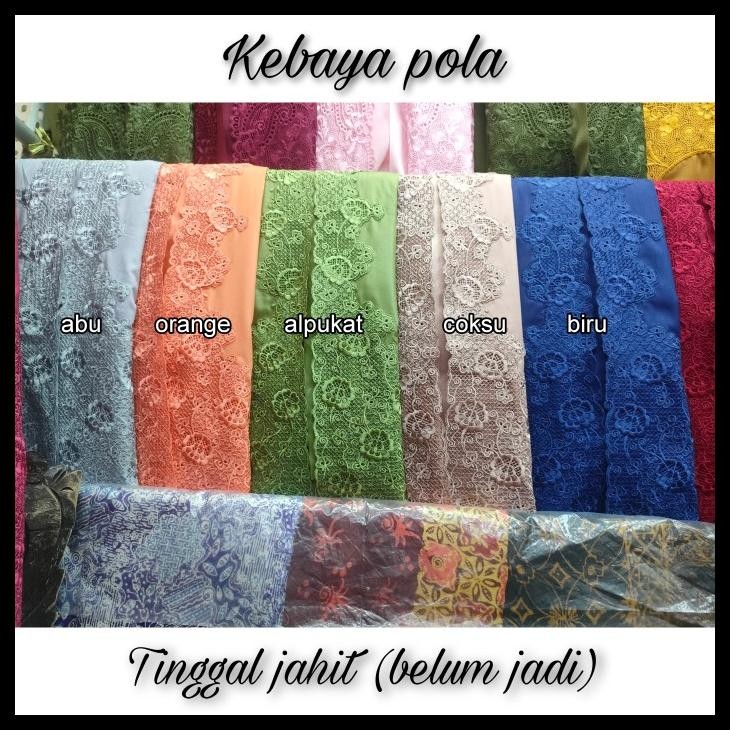 Kebaya Pola Bordir Kudus Bahan Katun Toyobo Fd Best Seller