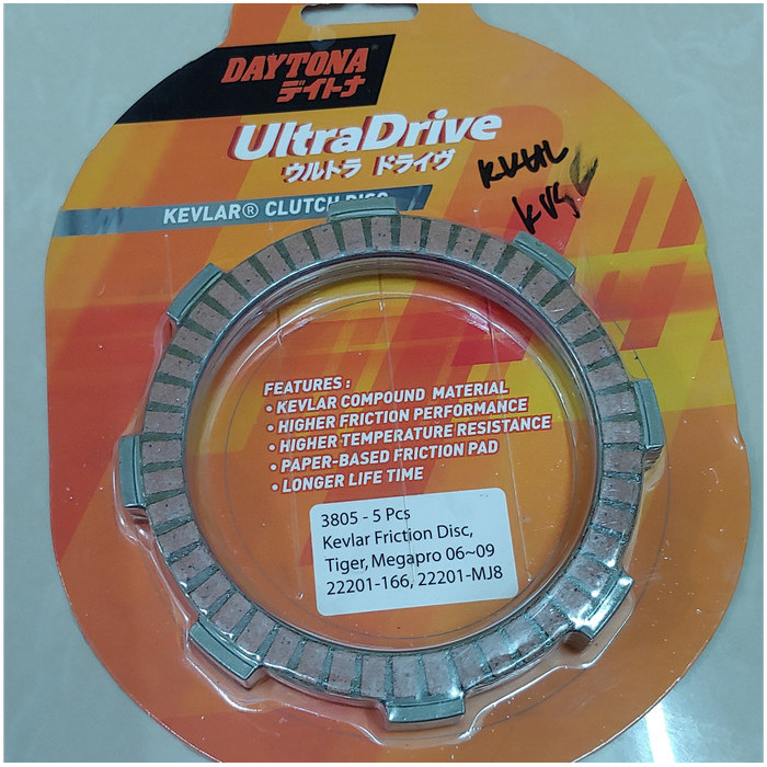 Kampas Kopling Tiger & Megapro Primus 06 - 09 Racing Ultradriv