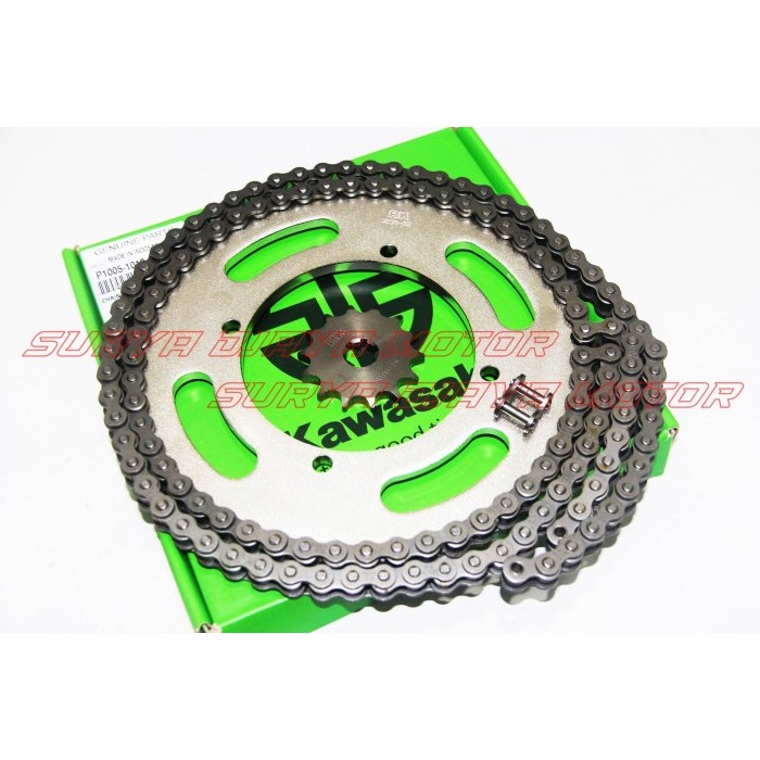 Gearset Girset Chainkit Gear Gir Set Rantai Klx 150 Bf Original