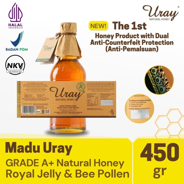 

BUNDLING 2 PCS MADU URAY NATURAL HONEY 450GR - MADU HUTAN MURNI