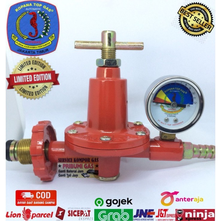 Regulator Tekanan Tinggi 50Kg Kopana Top Gas Automatic