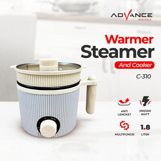 Advance C310 Panci Listrik Elektrik Multifungsi Warmer Steamer Cooker