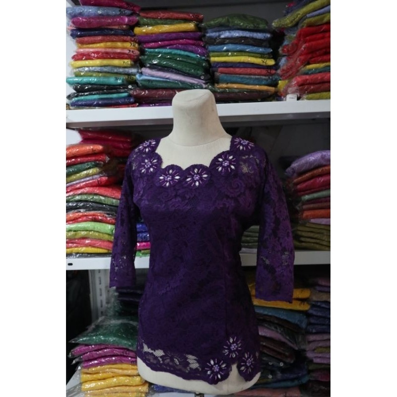 Kebaya Payet Ungu Tua UNGU Gaun |3qcXX5Vr|