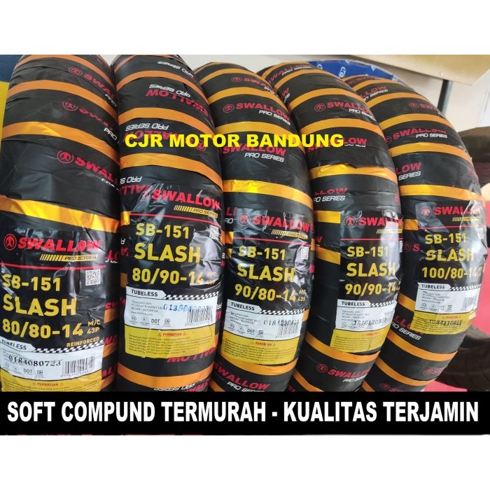 BAN SOFT COMPOUND RING 14 SWALLOW SLASH BAN MOTOR STANDAR MATIC HARIAN
