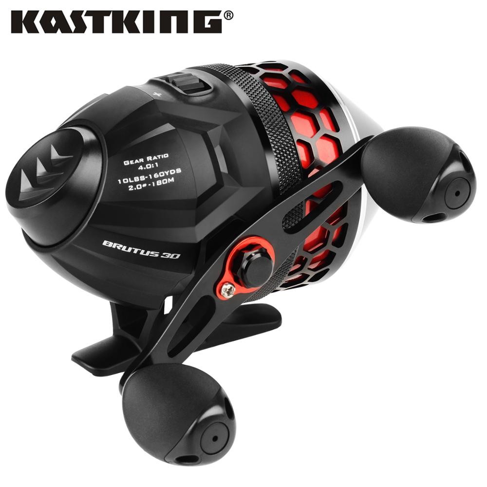 KastKing Brutus Spincast Reel Pancing 4.0:1 Rasio Gear 5 Bantalan Bola MaxiDur Termasuk Senar Pancin