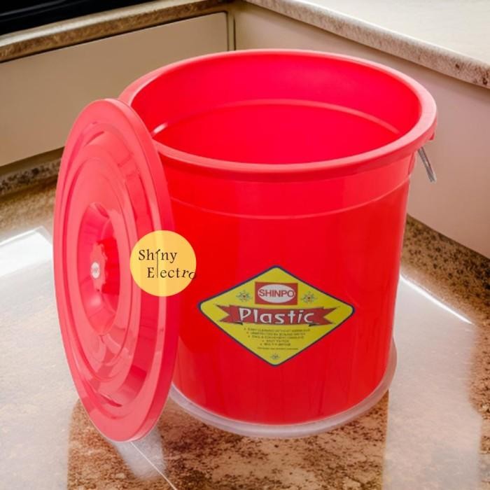 EMBER TUTUP KECIL SEDANG BESAR JUMBO PLASTIK KAMAR MANDI - UKURAN 30 LITER / 40 LTR / 50 L / 60 L / 