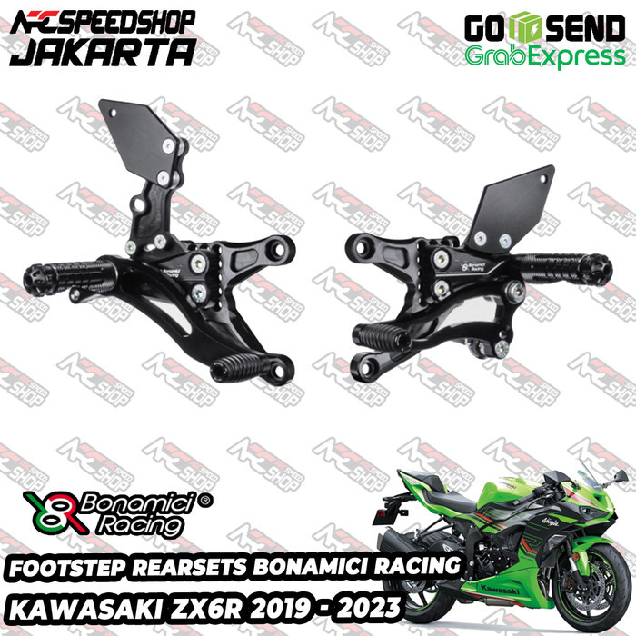 Footstep Foot Step Underbone Rearset Bonamici Racing Kawasaki ZX-6R ZX6R ZX 6 R 2019 - 2023