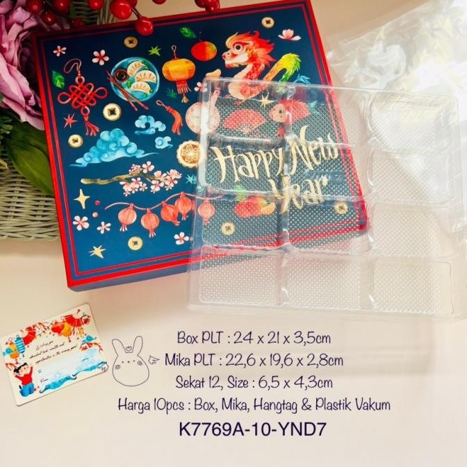 

(10Pcs) K7769 Kotak Imlek Mika Sekat| Box Sincia Nastar| Lapis| Varian