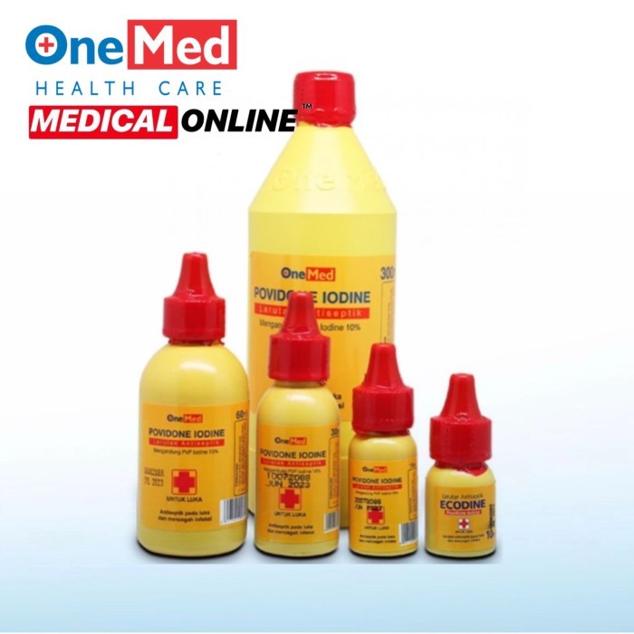 ECODINE 10ML 30ML 60ML ONEMED POVIDONE IODINE P3K MEDICAL ONLINE