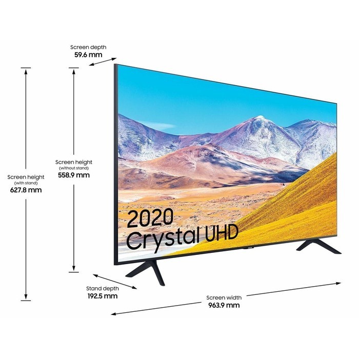 Samsung 43Tu8000 Crystal Uhd 4K Smart Tv 43 Inch - Ua43Tu8000 Hdr10