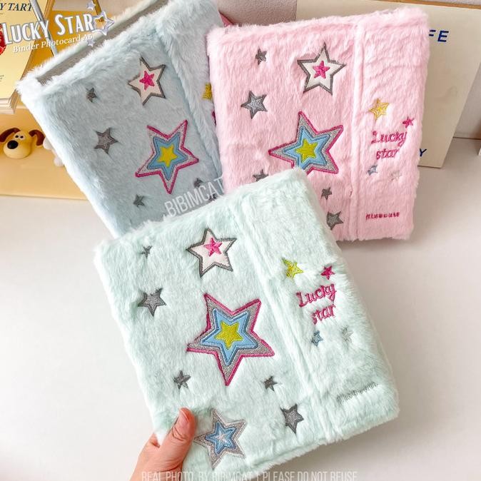 

Bibimcat - (A5 Size) Lucky Star Binder Photocard A5 6 Ring / Album PC Polaroid Bulu Fluffy