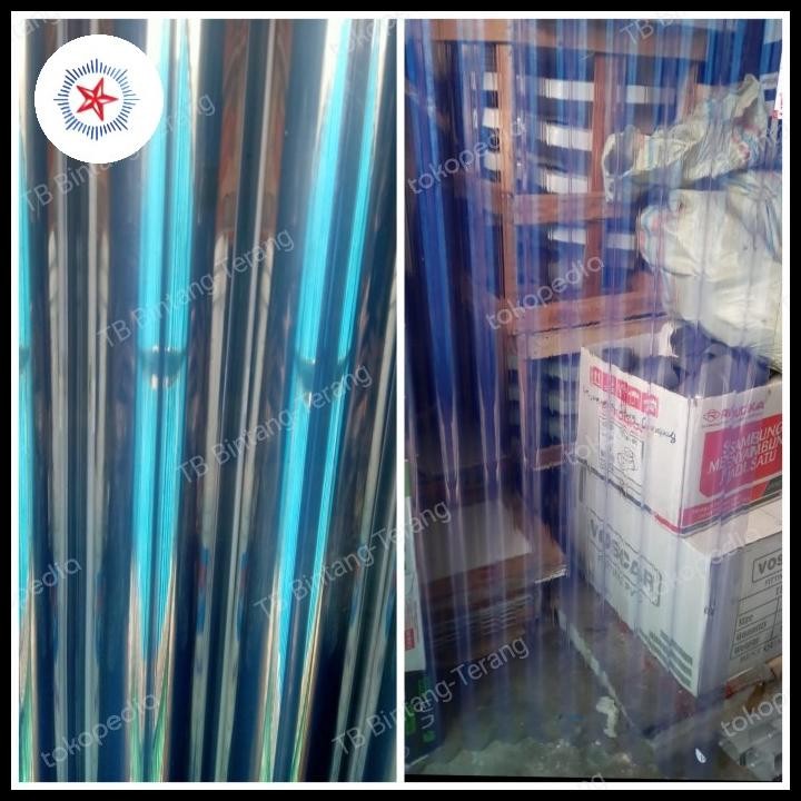 Fiber Gelombang Atap Pvc Transparan Bening Tanpa Warna 105 X 150