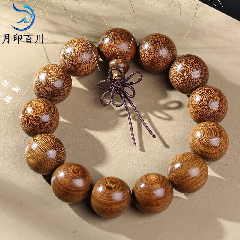 Bahan Lama Manik-manik Buddha Kayu Cendana Halus, Gelang Kayu Cendana Kepadatan Tinggi