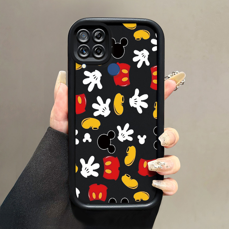 Casing Hp Realme C15 Case Casing pelindung silikon HP Kesing lunak baru Softcase Mouse layar penuh