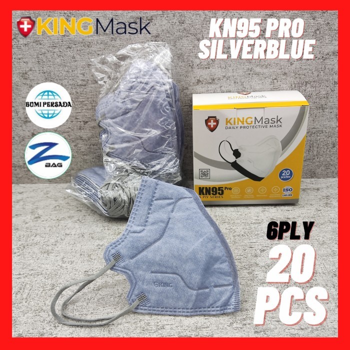 Masker Kingmask KN95 Pro 6ply Kemenkes 20pcs KN 95 6 Ply Pro