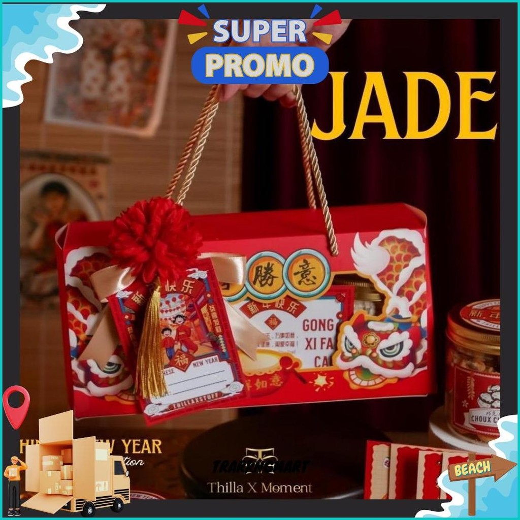 

[ Jade ] Hampers Cny Imlek 2025 Kado Natal Chinese New Year Gift Box Parsel Sincia Bingkisan Hadiah Souvenir Imlek 2025 Kado Lunar New Year Hamper Gift Box Termurah Banget