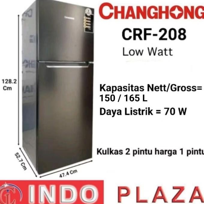 Kulkas 2 Pintu Low Watt Changhong Crf-208