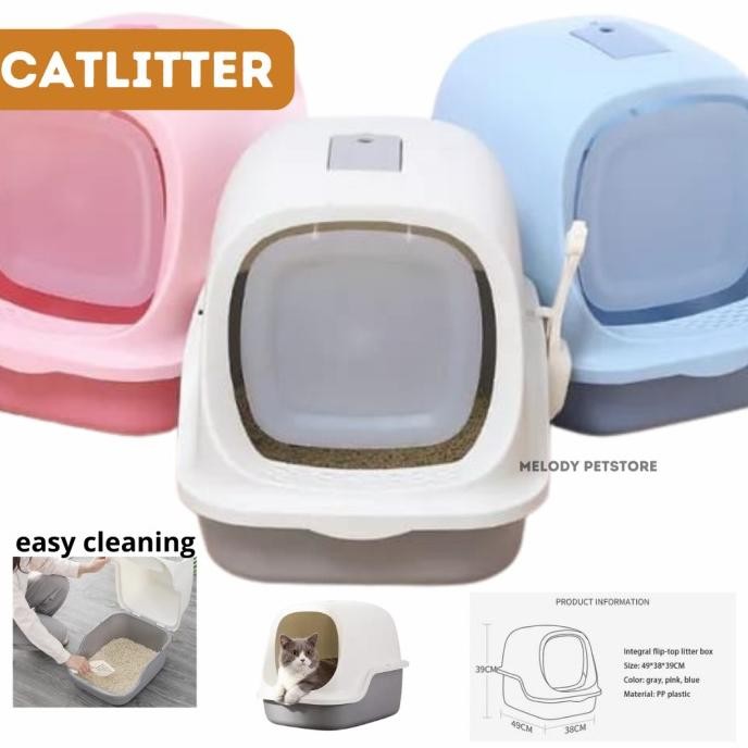 Tempat Pasir Kucing " Pintu Otomatis Cat Litter Box "