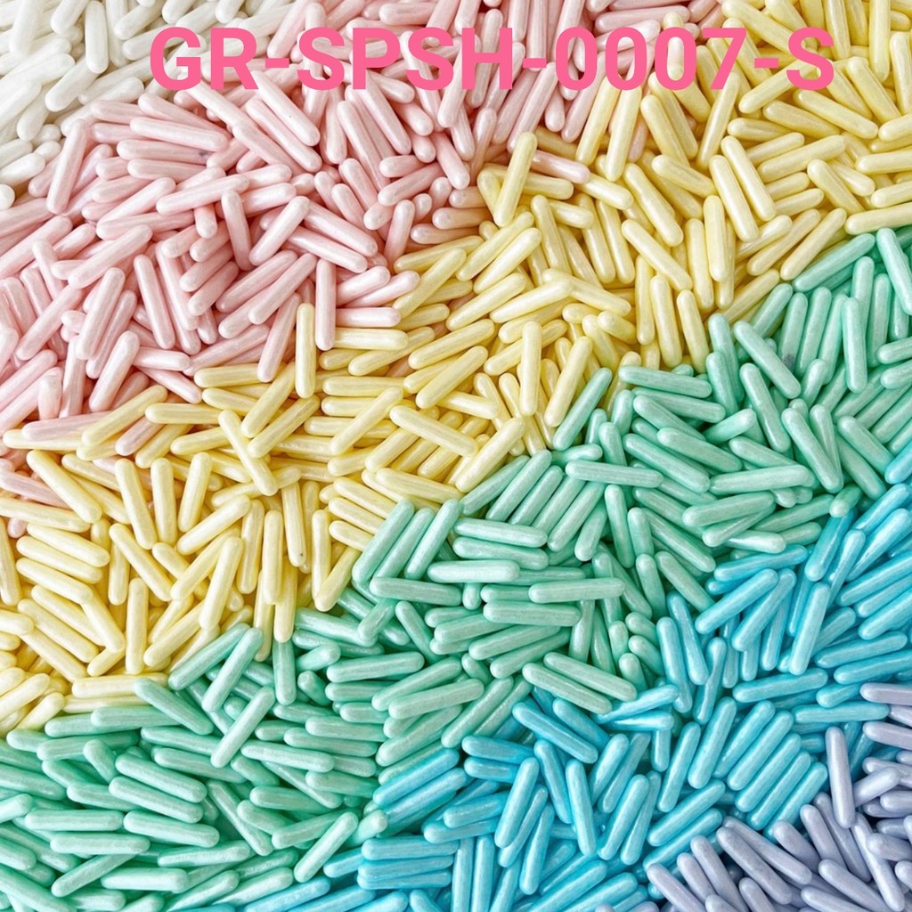 

GR-SPSH-0007-S Sprinkles trimit sprinkel 500gr ungu pink biru merah (sprinkles)