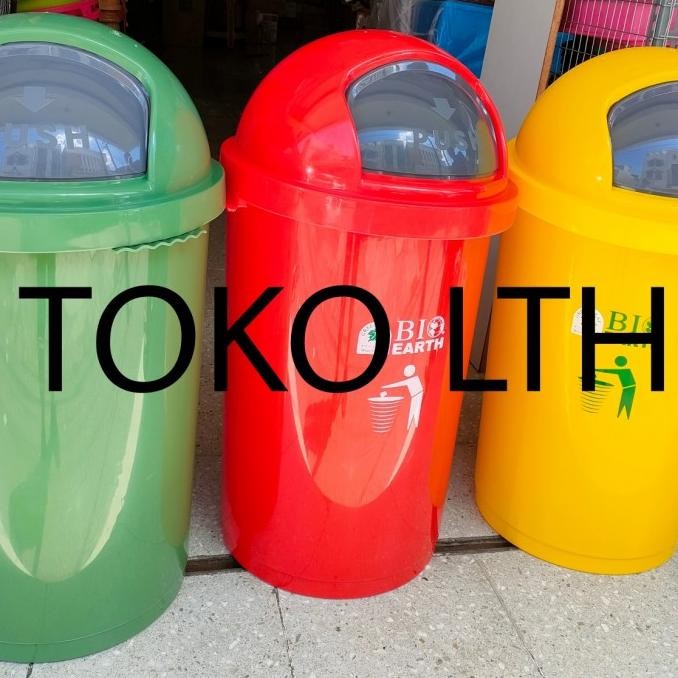 Tempat Sampah Bio Goyang 50 Ltr Green Leaf - 2150