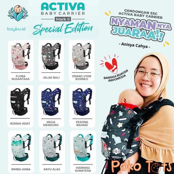 Bayiku Activa Ssc Mark Ii Bangga Indonesia Gendongan Bayi Soft Carrier