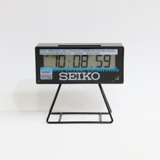Digital Clock / Jam Meja Digital Seiko Qhl072 Putih