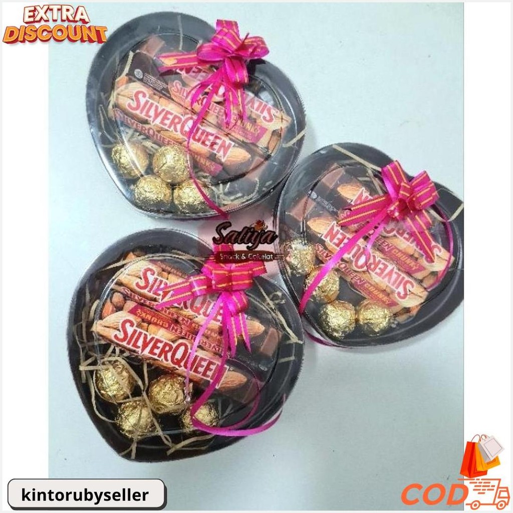 Paket Cokelat Gift/Hampers Silverqueen Chunkybar Love Gratis Ongkir