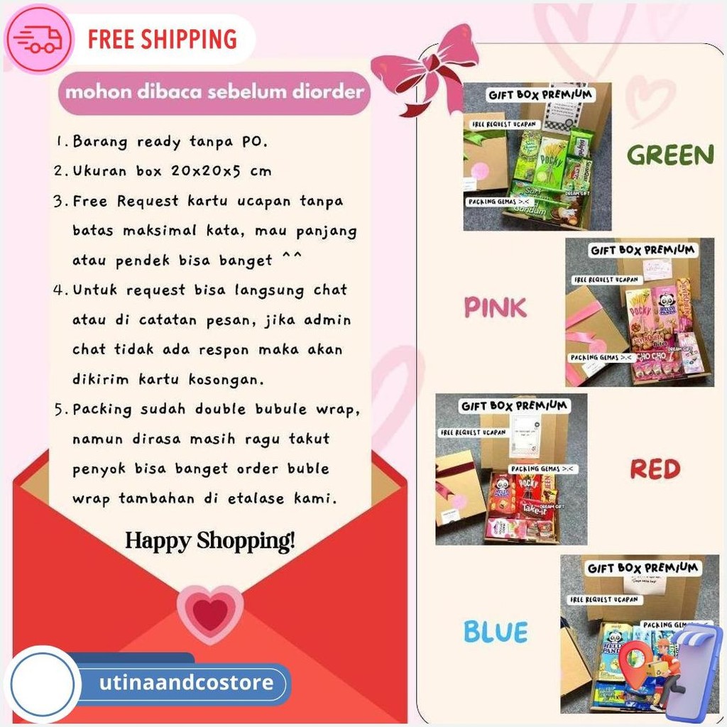 

Hampers Gift Box Premium Snack Box Kado Ulang Tahun Valentine Anniversary By Dream Gift Original Produk