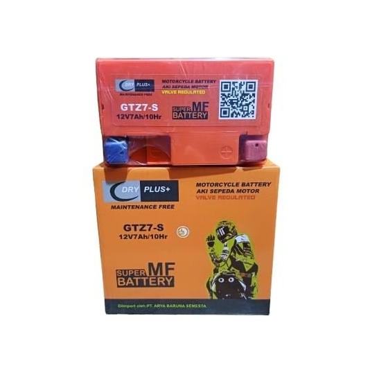 Aki Kering Motor Vario 125/150 Dryplus Gtz7S 12V-7Ah