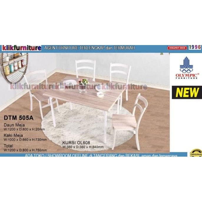 Dtm 505 Meja Makan Minimalis 4 Kursi