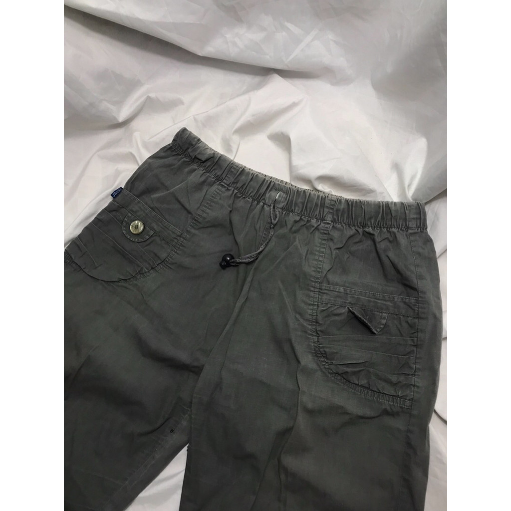 Nego AjaYuk > Blue Jeans Semi Cargo Pants - Dark Olive (Bawahan/Celana)|Preloved/2nd/Second/Bekas|La