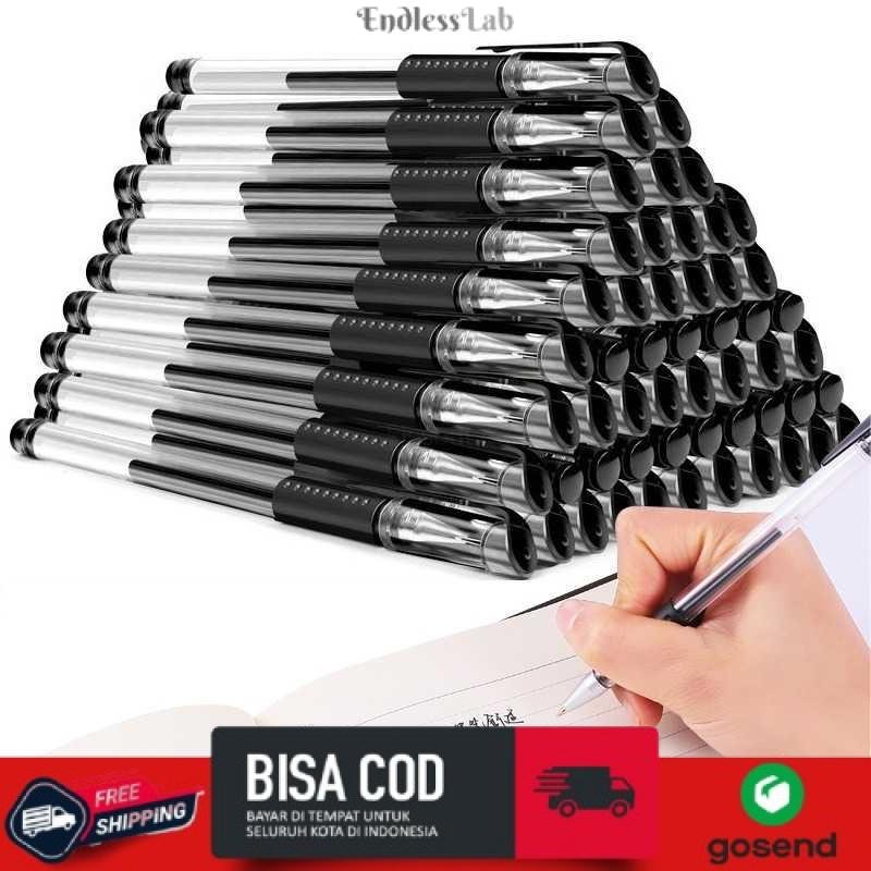 

Pulpen Gel 0.5mm Isi Ulang dengan Tinta Refill 20 PCS - KB13CM