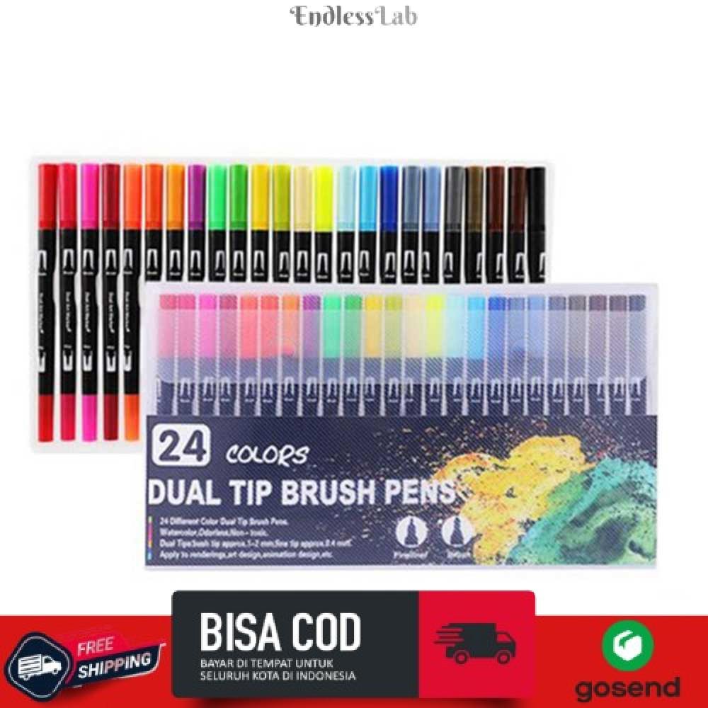 

Kolorowy Spidol Double Head Drawing Pen Fine Art Watercolor Set - MKB