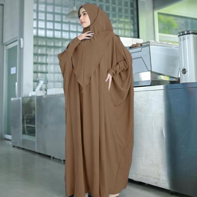 Abaya Luxury Zulaikha Set Arab Saudi Baju Umroh Wanita By Humasyari [Terlaris] [Terbaru]