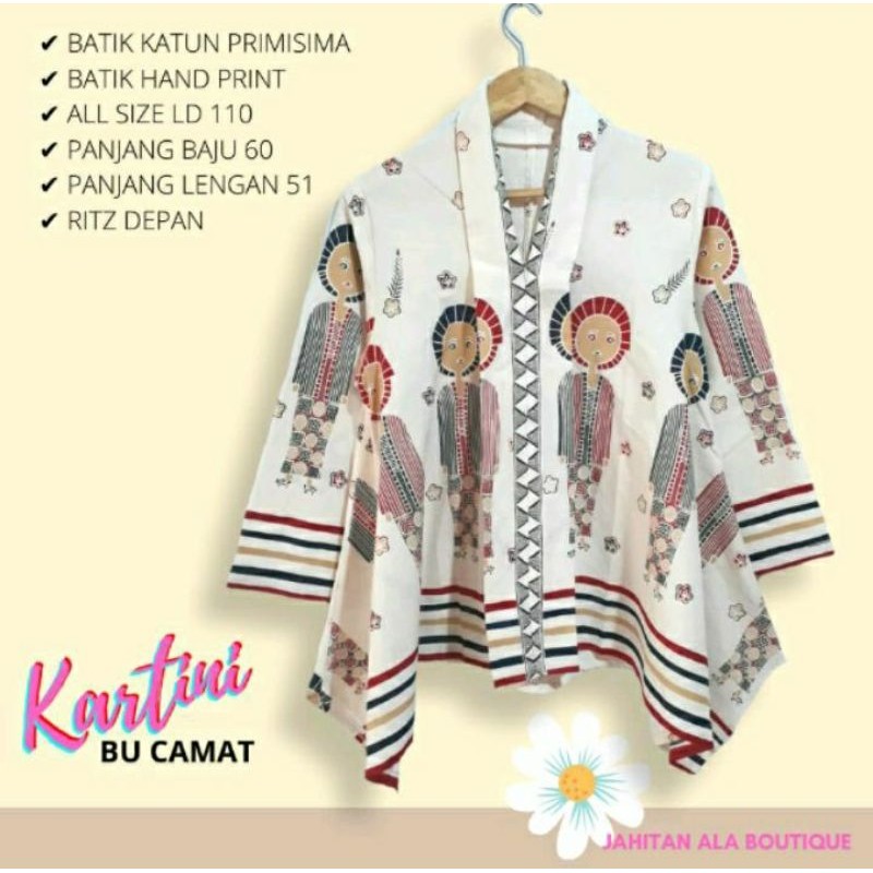 Blus Kartini Bu Camat Tejo Jamu Batik Solo Blus Batik Wanita