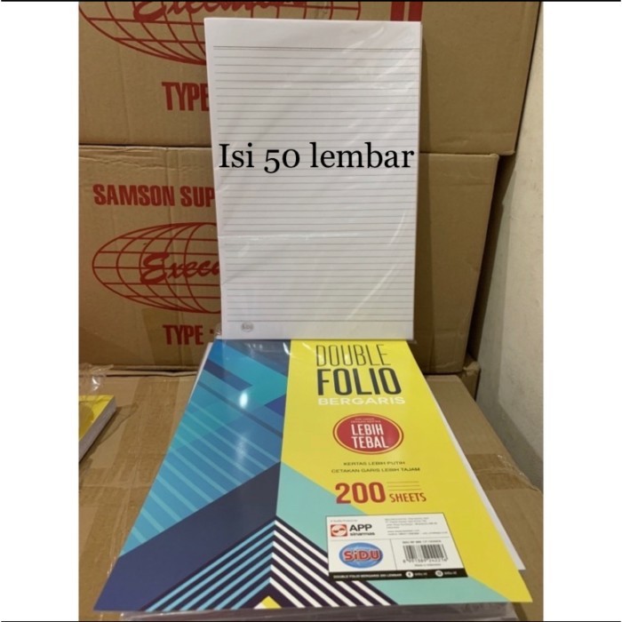 

kertas double folio bergaris isi 50 lembar REPACK