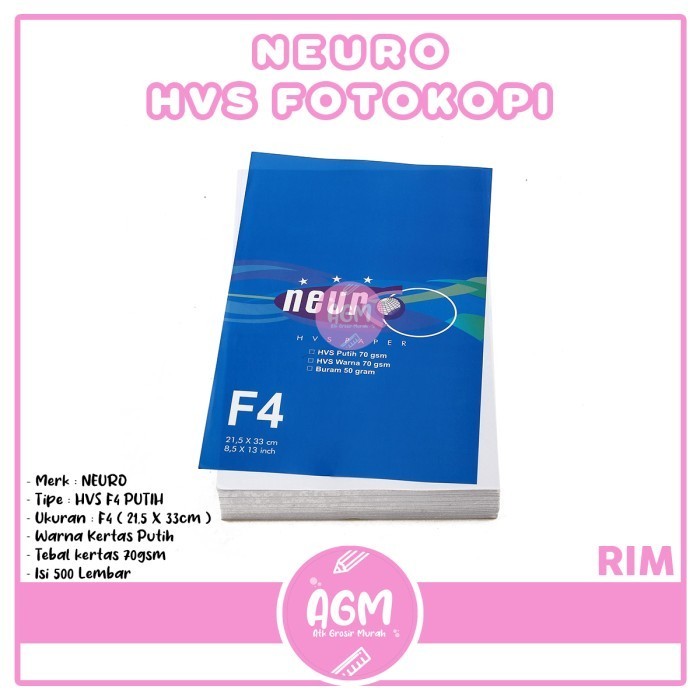 

TERMURAH!!! Kertas Fotokopi F4 70 Gram Neuro