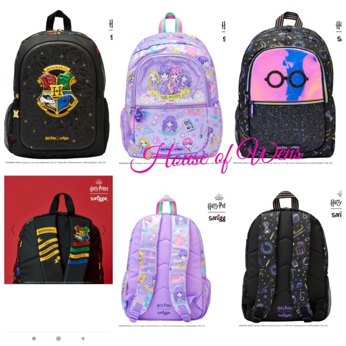 StokTerbatas SMIGGLE HARRY POTTER CLASSIC BACKPACK ORIGINAL - TAS BACKPACK