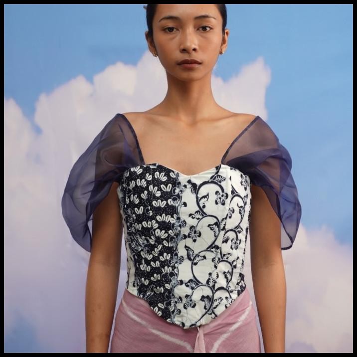 Batik Bustier With Sleeve Best Seller