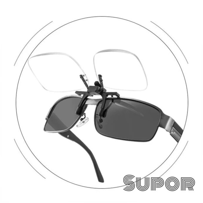 CLIP ON KACAMATA BACA PLUS KLIP ON ANTI RADIASI PRESBIOPI + PLUS PLES