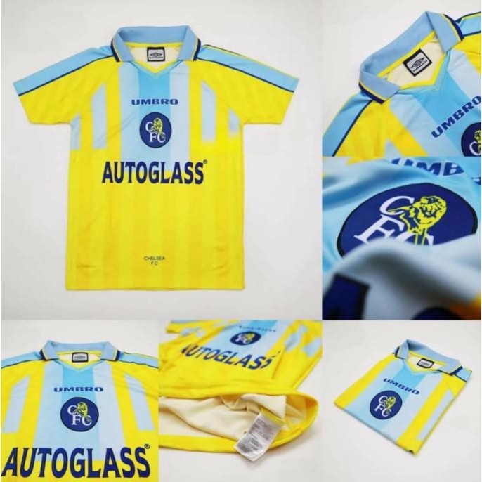 JERSEY RETRO CHELSEA AWAY 96/97 AUTOGLASS/ CLASSICJERSEY/VINTAGE