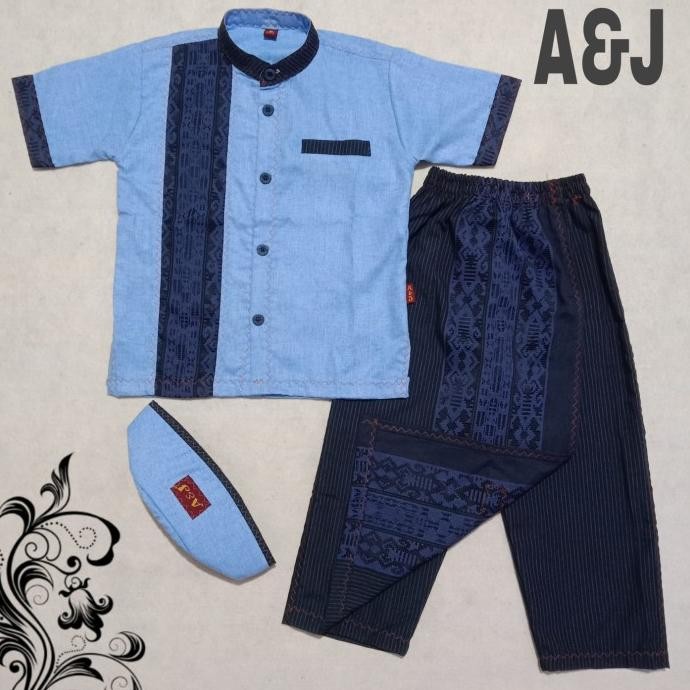 BAJU KOKO ANAK SARKOCI A&J LENGAN PENDEK