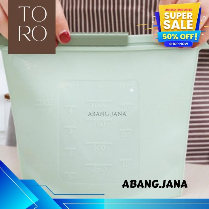 REUSABLE SILICONE ZIPLOCK BAG | STANDING SILICONE ZIPLOCK POUCH | TEMPAT MAKANAN SEAL SILICONE REUSA