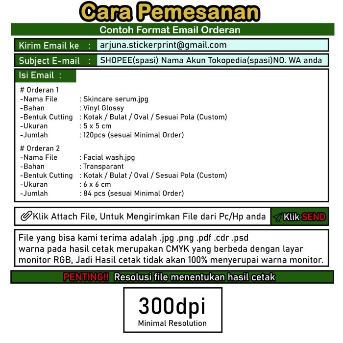 SPC 10 1-7 Arjuna Cetak Stiker Cromo Kotak Label Makanan Print Sticker