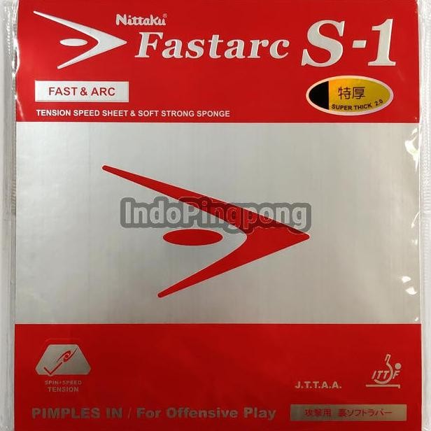 Nittaku FastArc S-1 ~ Rubber Karet Fast Arc S1